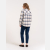 Koszula damska w kratę OVERSIZE 100% bawełna luźna MORAJ